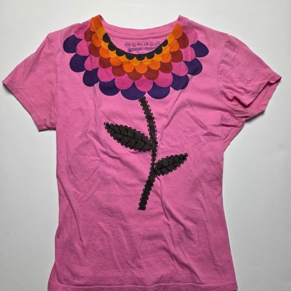 VTG Bread & Butta Y2K Flower Graphic Tee Pink